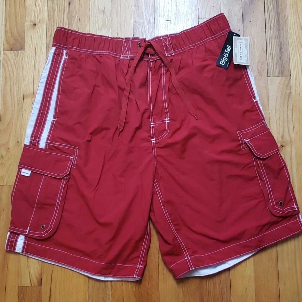 NWT Arizona Men's Swim Trunks 2XL Big & Tall